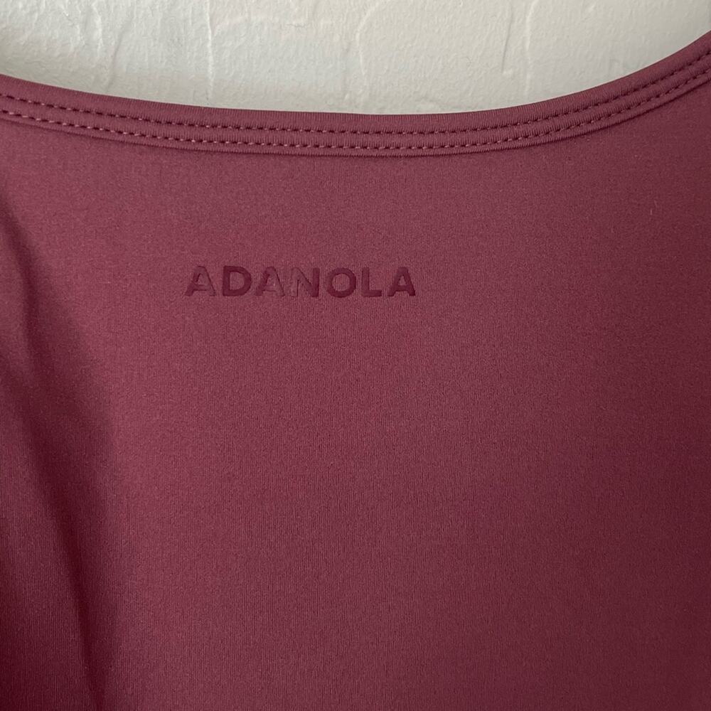 Adanola ultimate low cross back unitard burgundy XL NWT - Picture 11 of 13